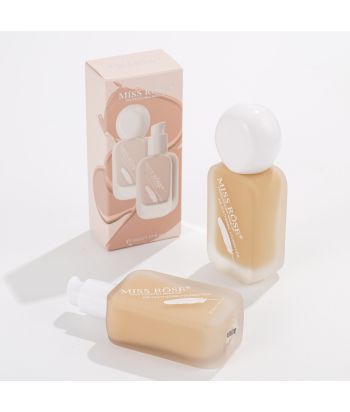 7601-184N 30ML Transparent glass scrub bottle foundation liquid in a single color box 