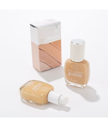 7601-179N 30ML Transparent glass scrub bottle foundation liquid in a single color box 