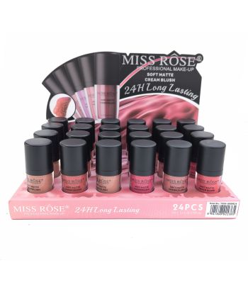 7004-008M24 6color liquid blusher， 24pcs in a display box