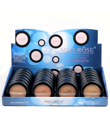 7003-212N Matte black compact with powder.   24pcs in a display box