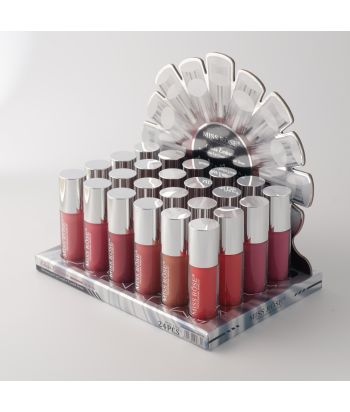 7701-501Z24 12 color matte lipgloss ,24 pcs in display box