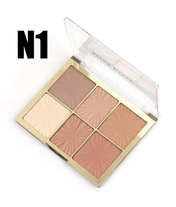 6003-003N1 4 shading powder& 2 color highlighter single package