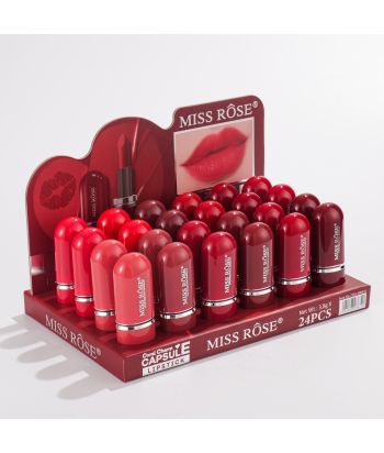 7301-498Z24 12 colors matte lipstick ,  24pcs in a display boxes