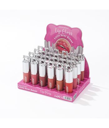7701-546Z24 24 color moisturizing lip gloss ,24 pcs in display box