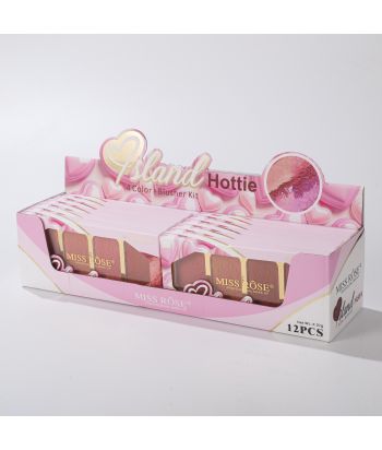 7004-108DN12  4colors blusher of 2 sets colors of 12pcs single package in a display boxes